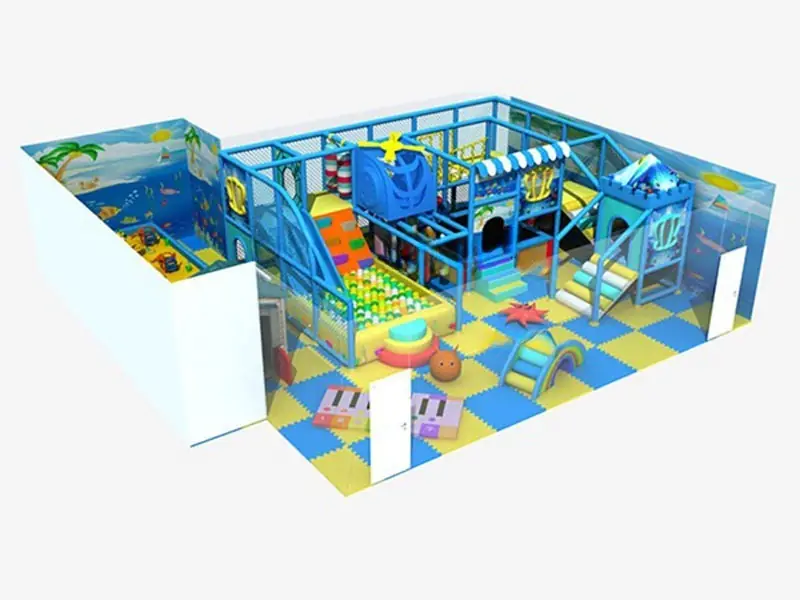 Playground interior tema océano · 10.64 × 10.33 × 2.7 m
