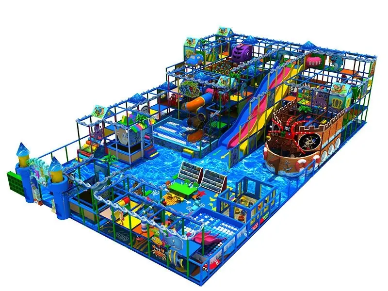 Playground interior tema océano · 25 × 15 × 6.2 m