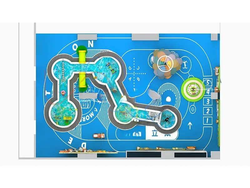 Playground interior tema océano · Modelo 0287