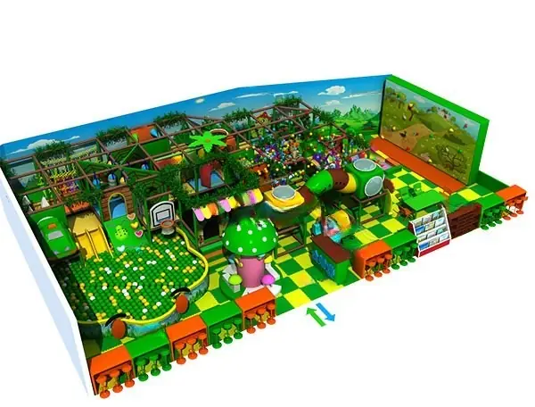 Playground interior tema selva · 17.41 × 10.09 × 2.4 m