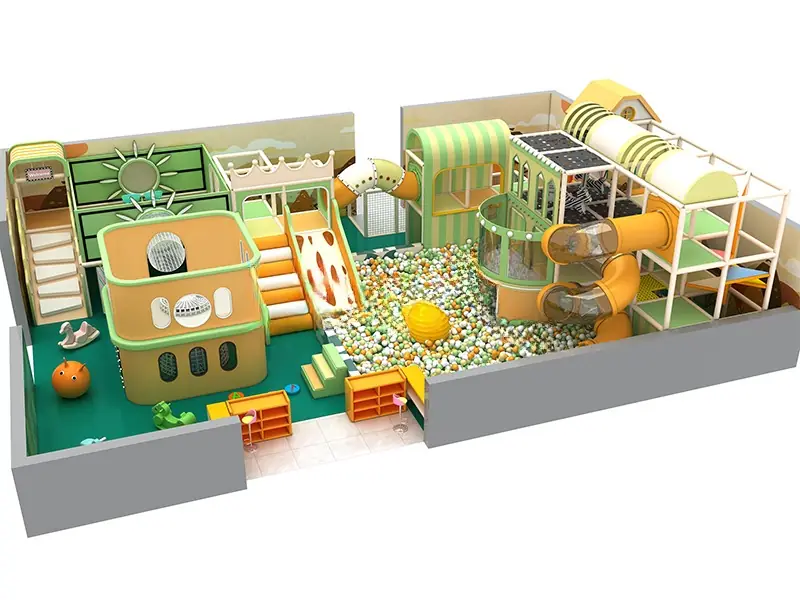 Playground interior tema selva · 15.8 × 11 m