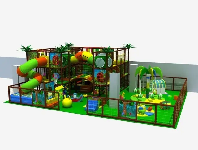 Playground interior tema selva · 13 × 10 × 4.5 m