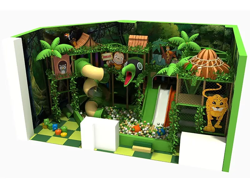 Playground interior tema selva · 11 × 6.7 × 5.7 m