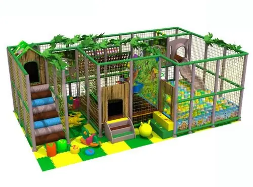 Playground interior tema selva · 8 × 5 × 3 m