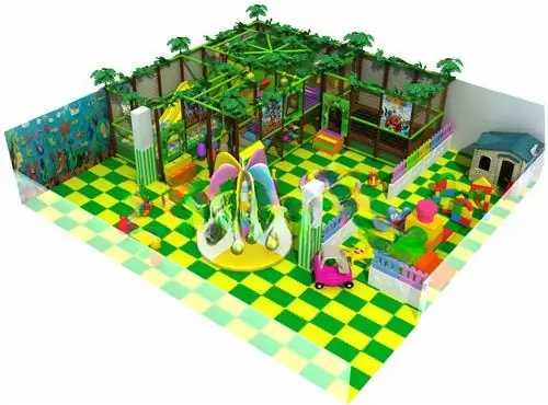 Playground interior tema selva · 12 × 13 × 3 m
