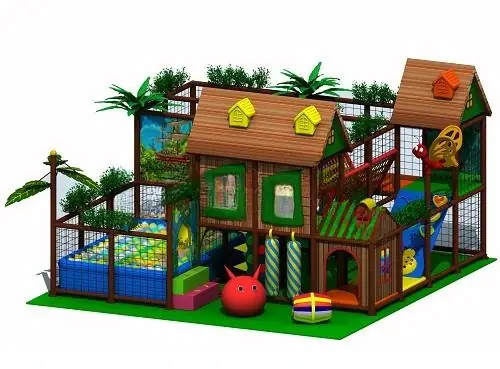Playground interior tema selva · 6.6 × 7 × 3.5 m