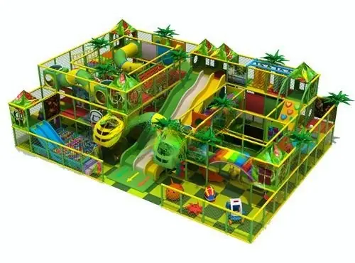 Playground interior tema selva · 10 × 15 × 5 m