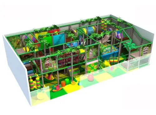 Playground interior tema selva · 11.2 × 6 × 2.9 m