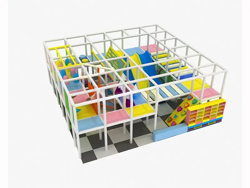 Playground interior tema suave estilizado · Modelo 0343