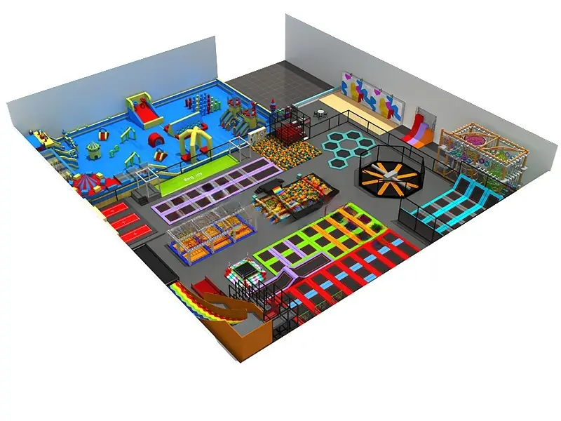 Parque de trampolines interior · Modelo 0014