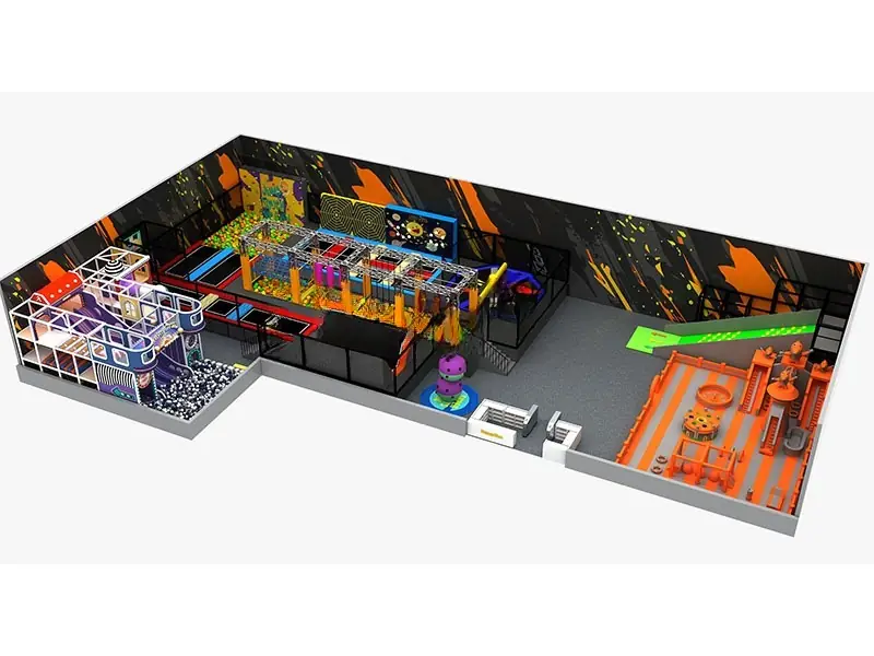 Parque de trampolines · 22.5 × 20.5 m