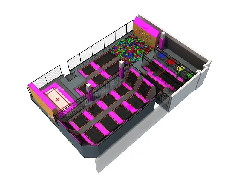Parque de trampolines · 248 m²