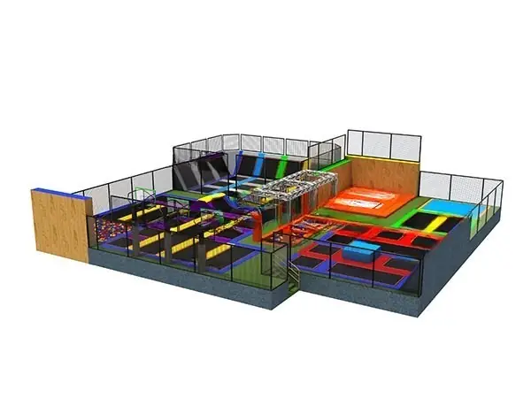 Parque de trampolines · 23 × 25 × 5.6 m