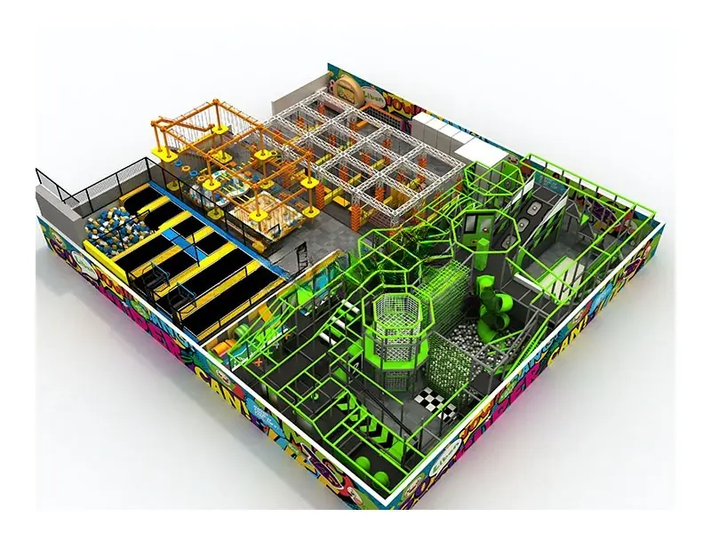 Parque de trampolines interior · 26 × 30 m