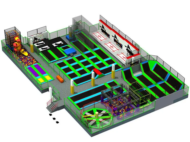 Parque de trampolines interior · Modelo 0198