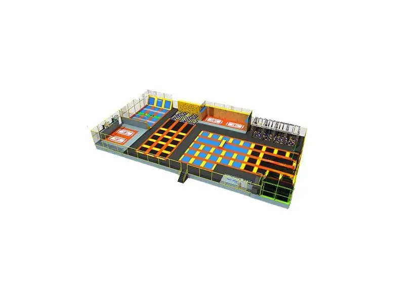 Parque de trampolines · 40 × 21 × 5 m