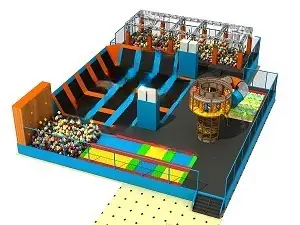 Parque de trampolines interior · 19.4 × 25.6 × 5 m