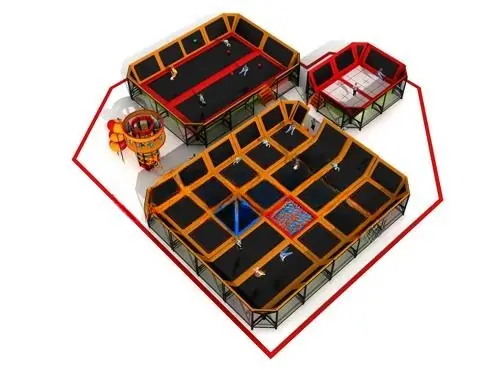 Parque de trampolines interior · 27 × 30 × 4.5 m