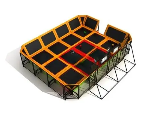 Parque de trampolines interior · 9 × 11 × 4 m