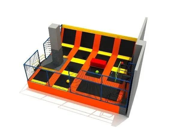 Parque de trampolines interior · 8.4 × 10 × 5.5 m