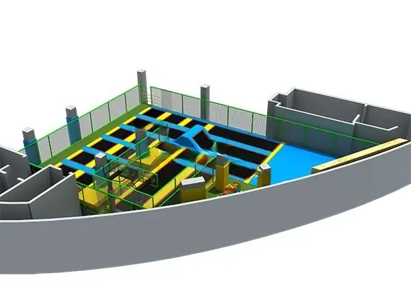 Parque de trampolines · 306 m²