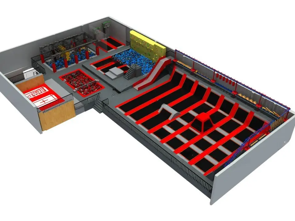 Parque de trampolines interior · Modelo 0382