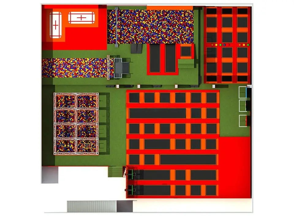 Parque de trampolines interior · Modelo 0397