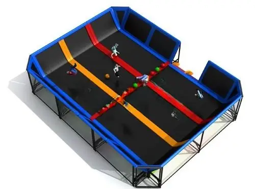 Parque de trampolines interior · 9 × 11 × 3 m