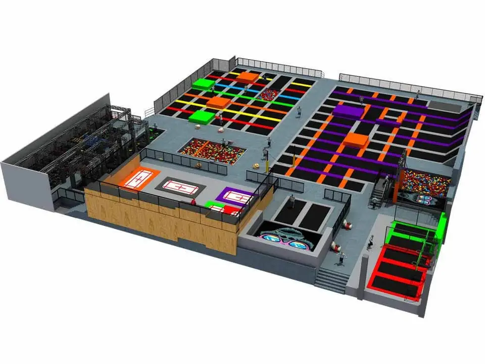 Parque de trampolines interior · Modelo 0422