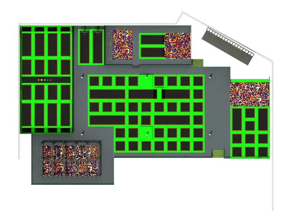 Parque de trampolines interior · Modelo 0471